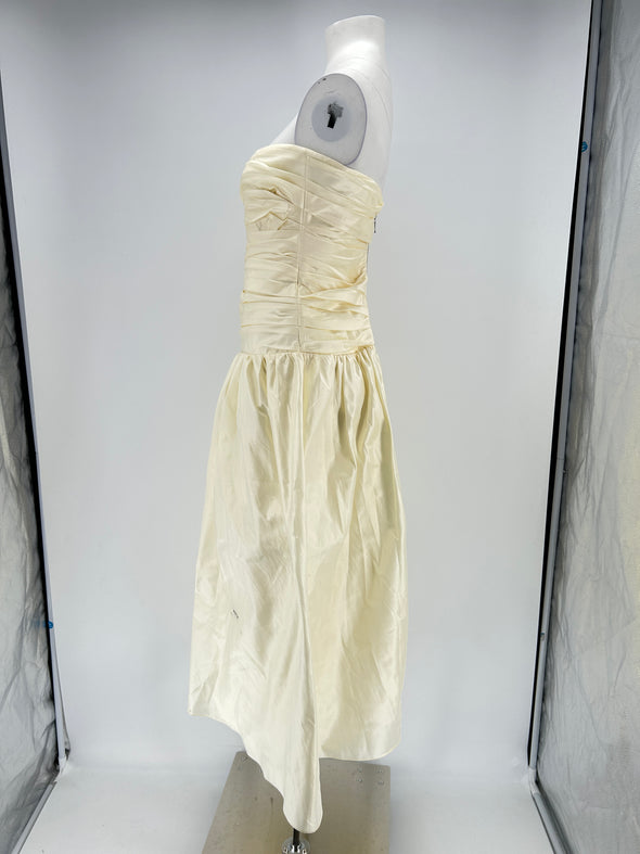 Robe bustier écru