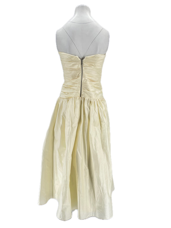 Robe bustier écru