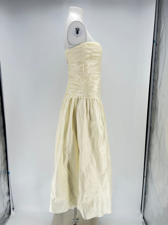 Robe bustier écru