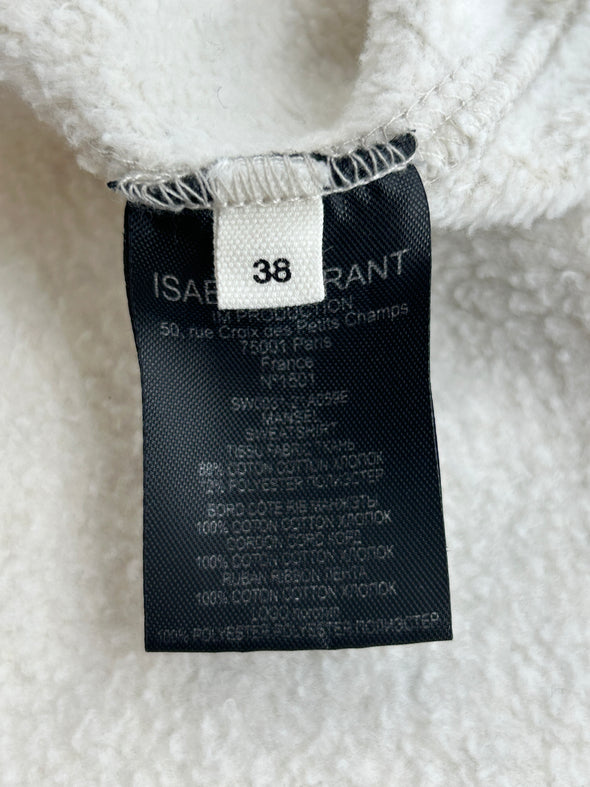 Sweat à capuche crème