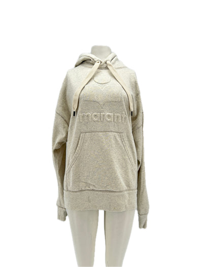 Sweat à capuche crème