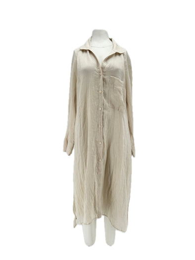Robe chemise en lin