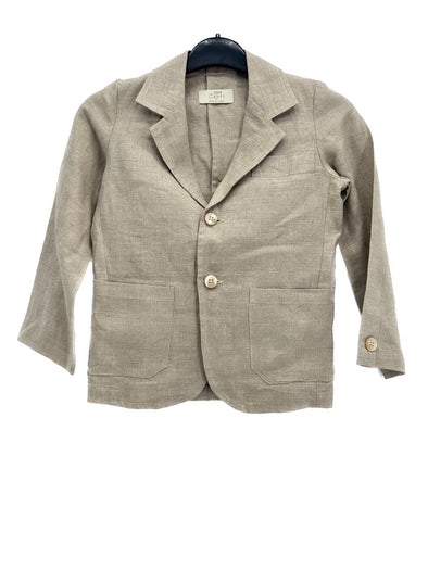 Veste en lin beige