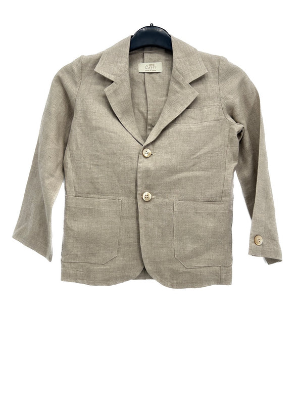 Veste en lin beige
