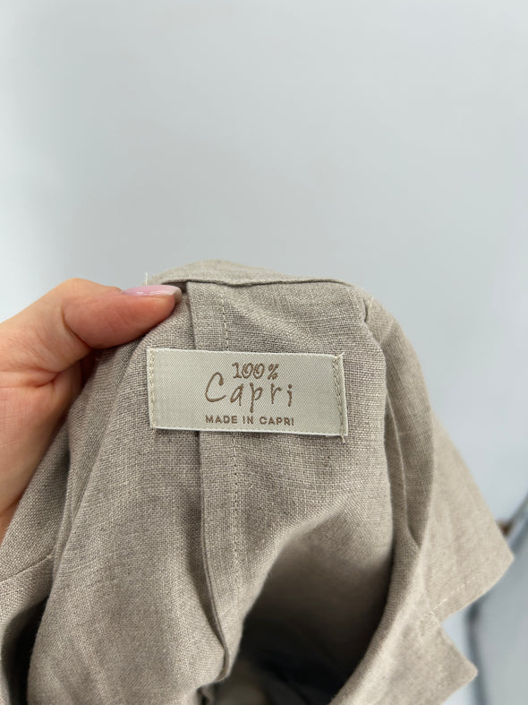 Veste en lin beige