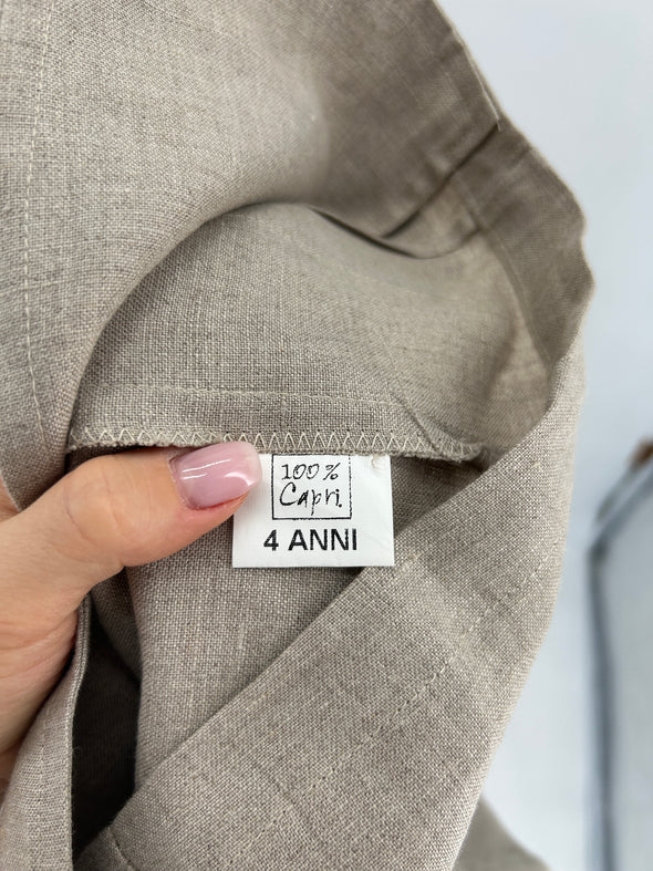 Veste en lin beige