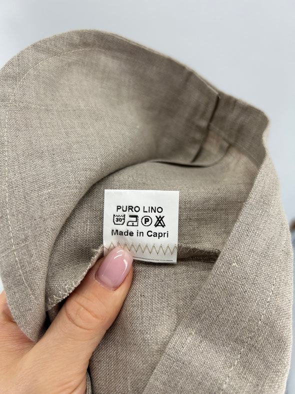 Veste en lin beige