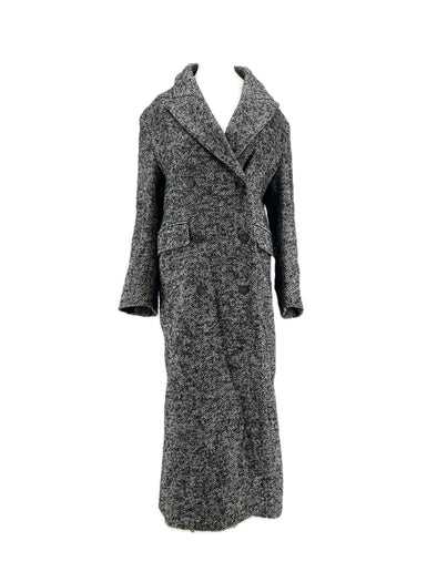 Manteau gris en laine