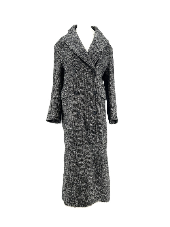 Manteau gris en laine