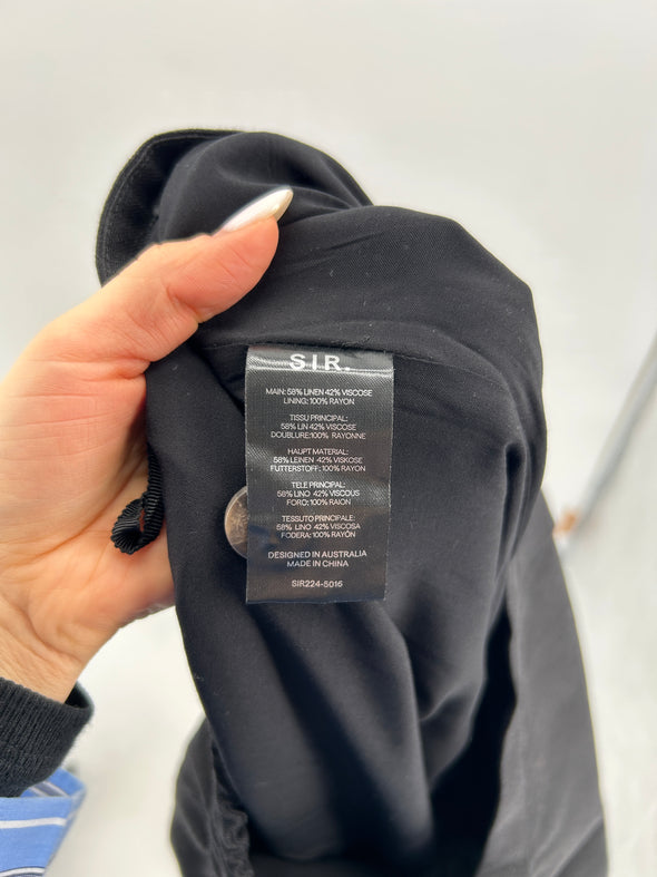 Pantalon en lin noir