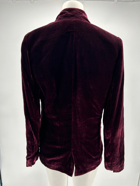 Veste bordeaux en velours