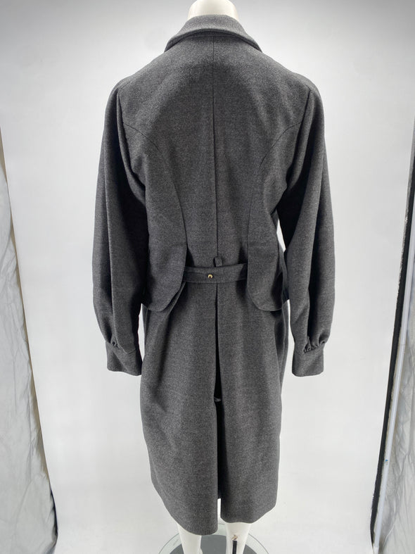 Manteau gris en laine