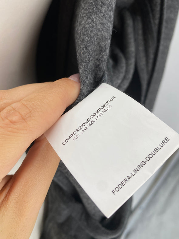 Manteau gris en laine