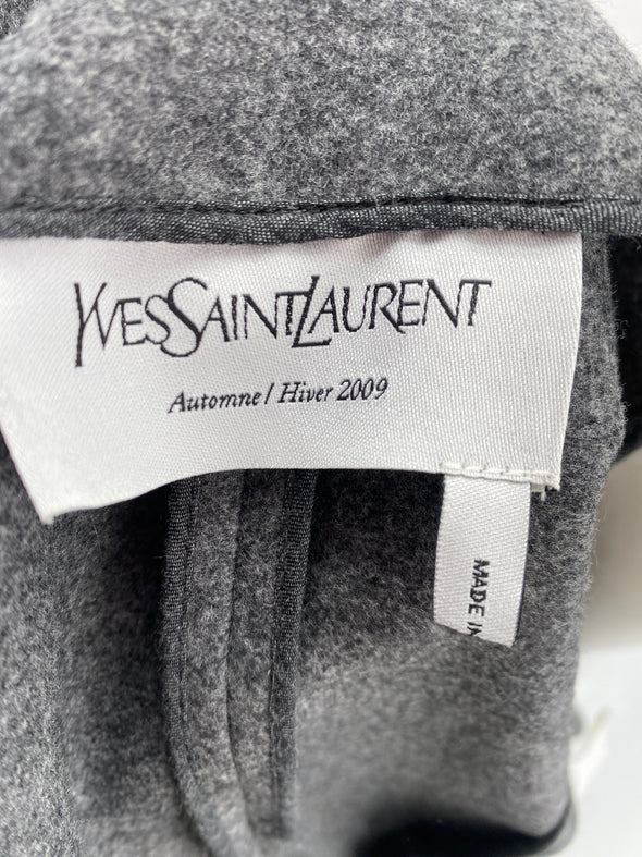 Manteau gris en laine