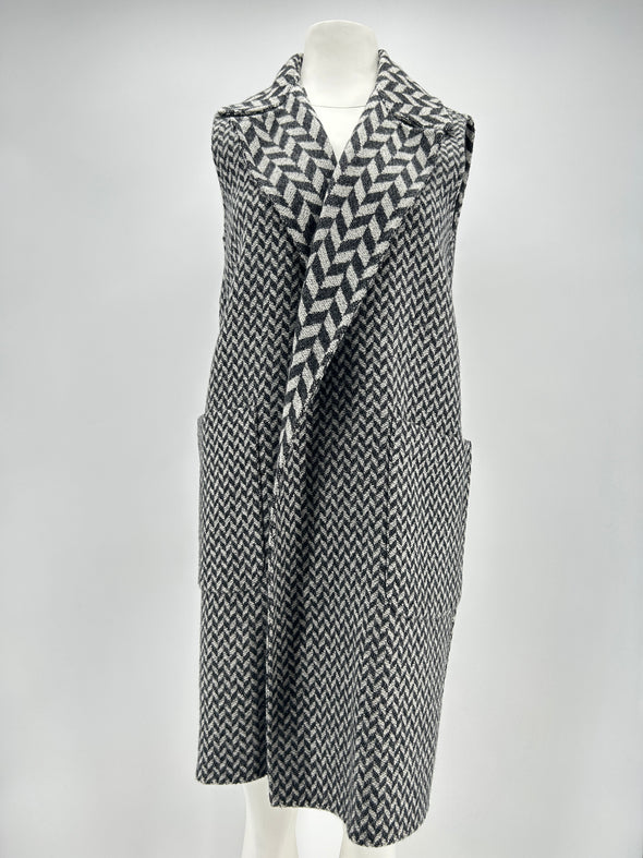 Veste en laine réversible