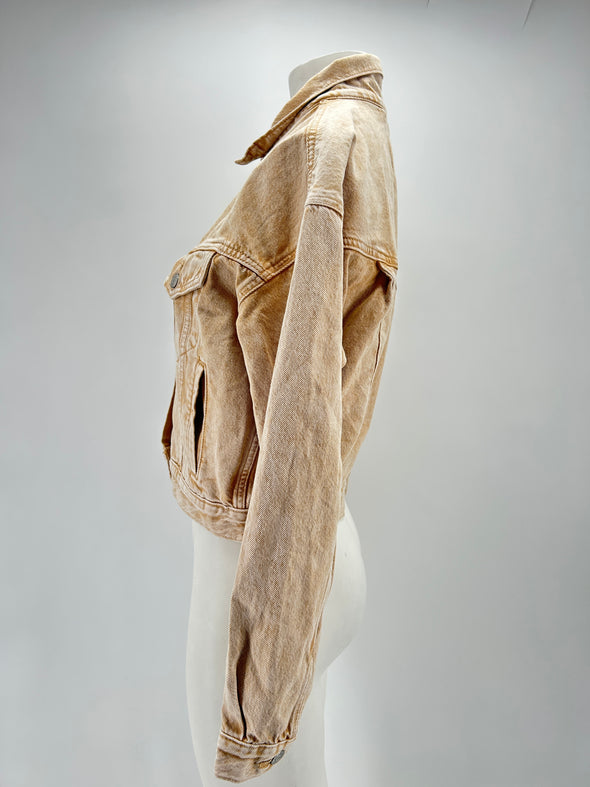 Veste en denim beige