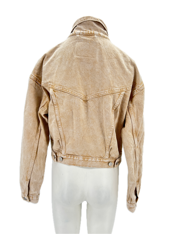 Veste en denim beige