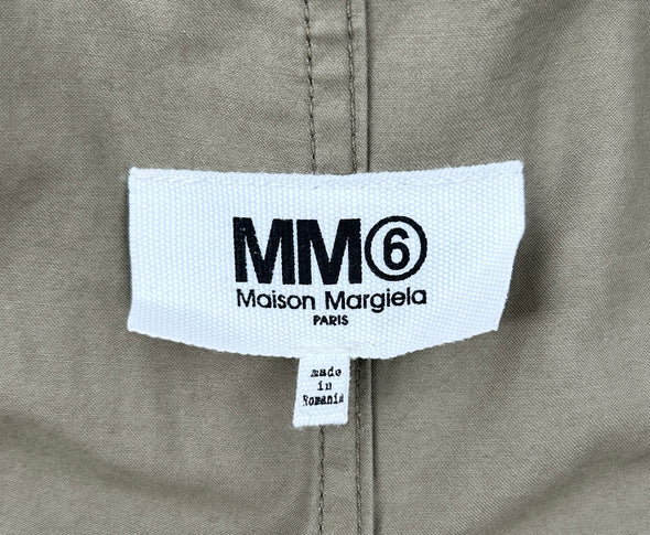 Imperméable kaki à capuche