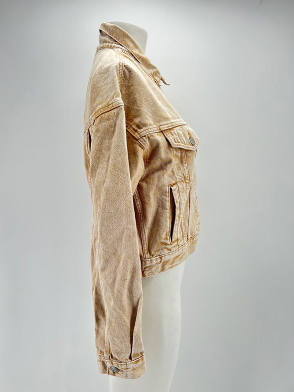 Veste en denim beige