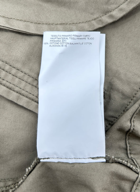 Imperméable kaki à capuche