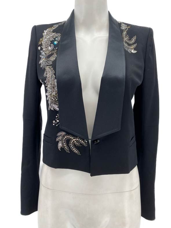 Veste courte avec motifs sequins