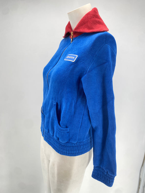 Sweat zippé bleu