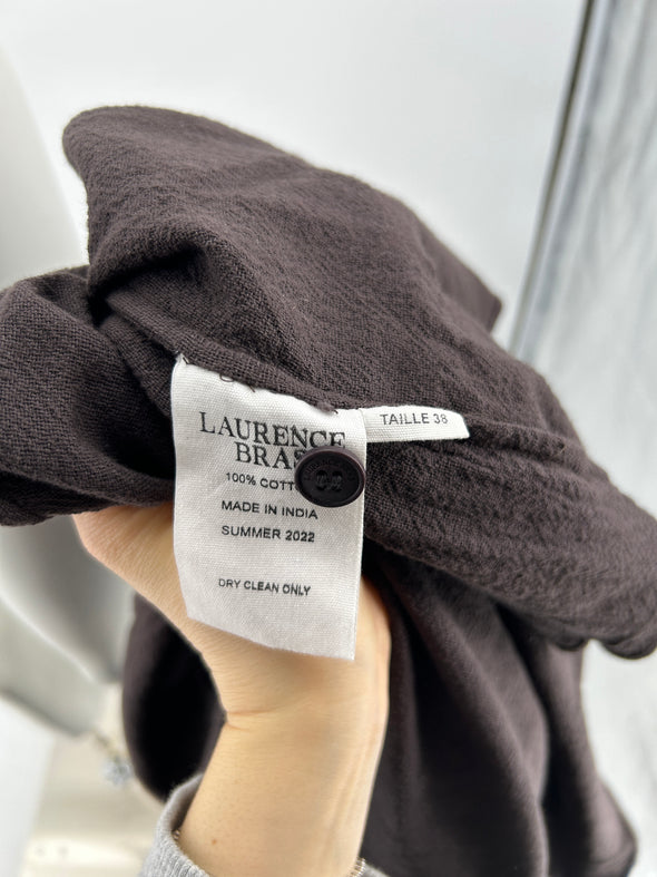 Robe portefeuille marron