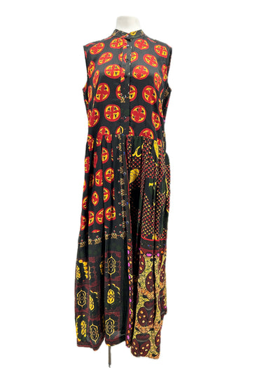Robe imprimée en soie