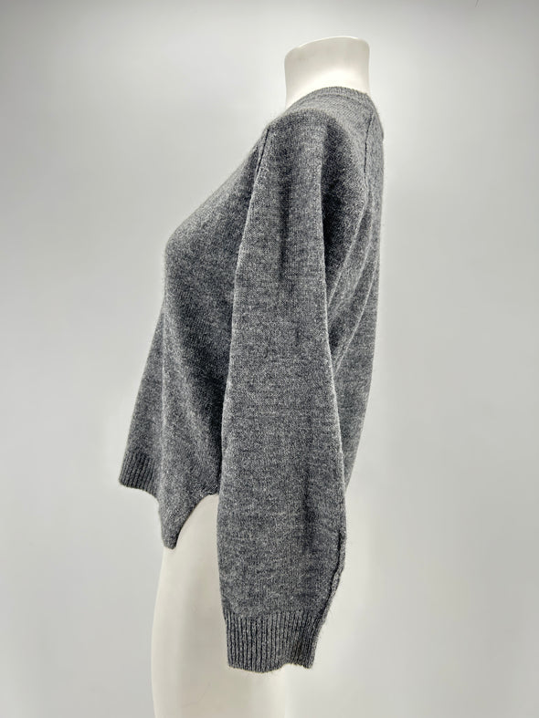 Pull en laine gris