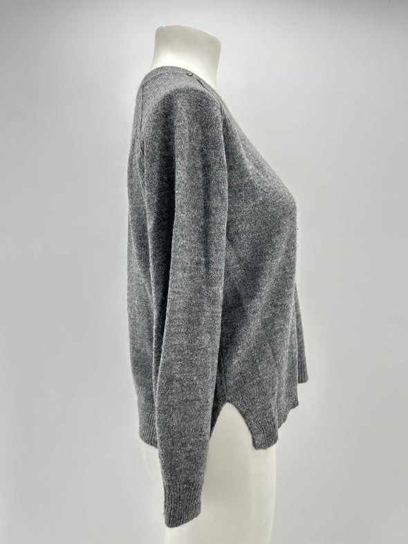 Pull en laine gris