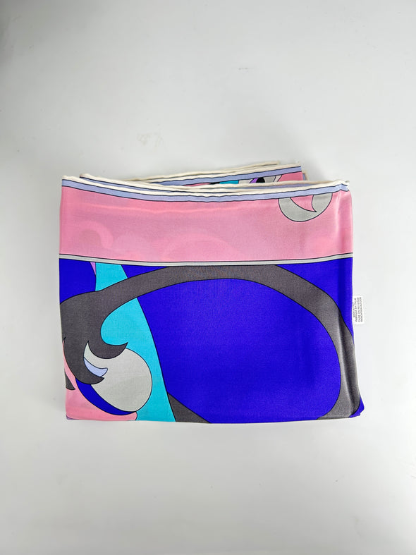Foulard bleu et violet