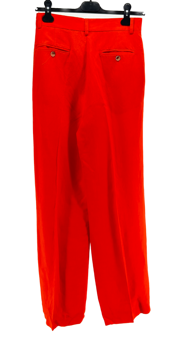 Pantalon orange à pinces