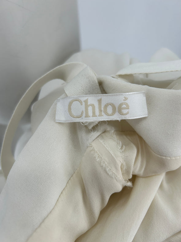 Robe longue blanche