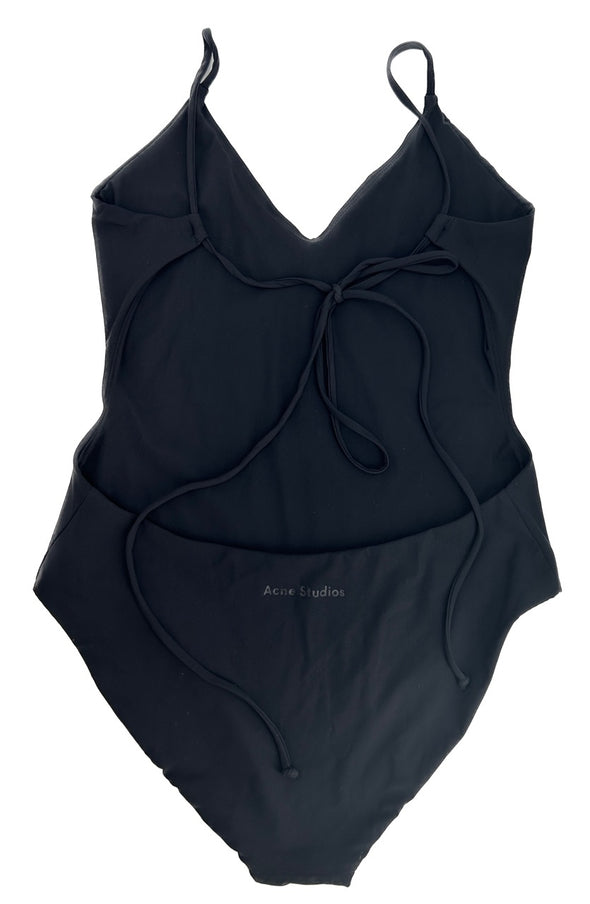 Maillot de bain une pièce noir à dos nu