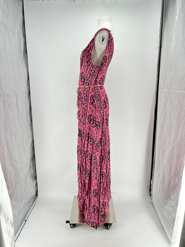Robe rose imprimée