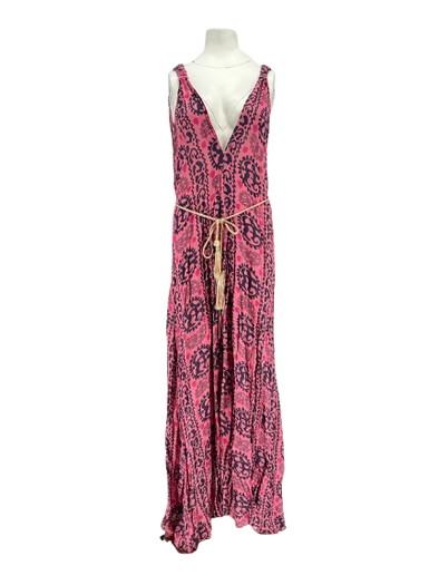 Robe rose imprimée