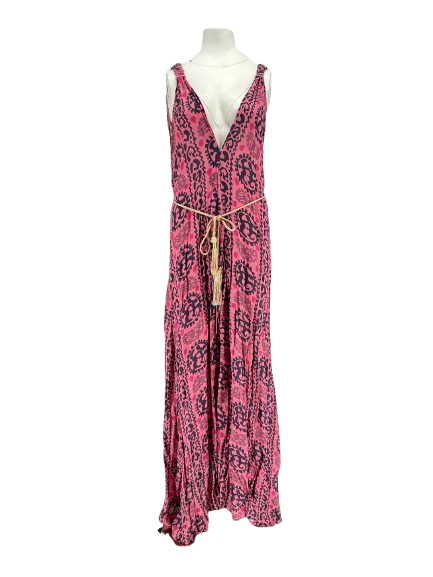 Robe rose imprimée