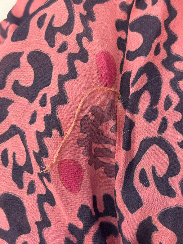 Robe rose imprimée