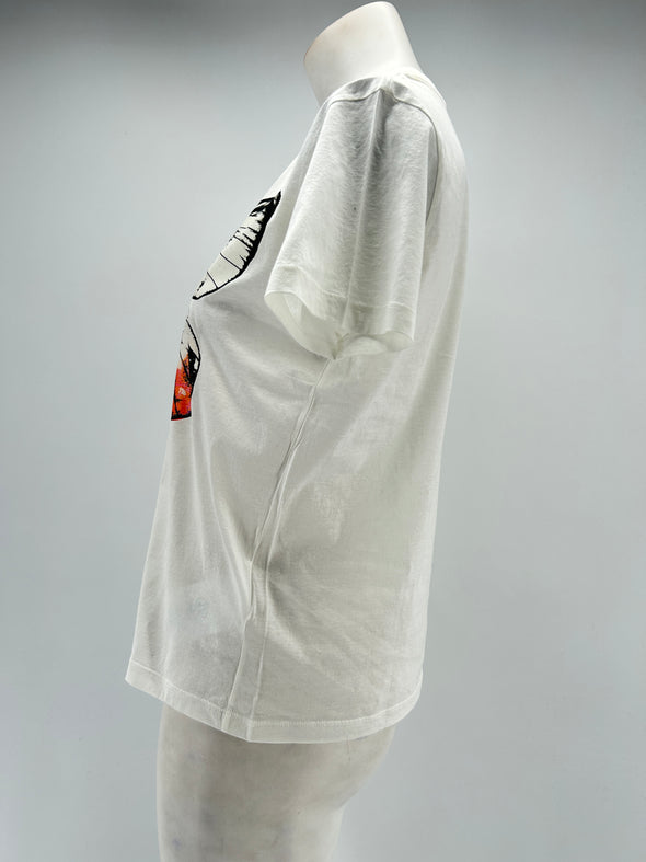 T-shirt blanc papillon