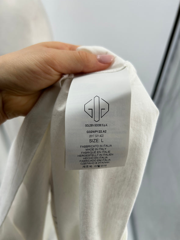 T-shirt blanc papillon