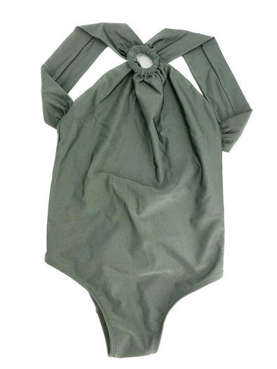 Maillot de bain vert irisé