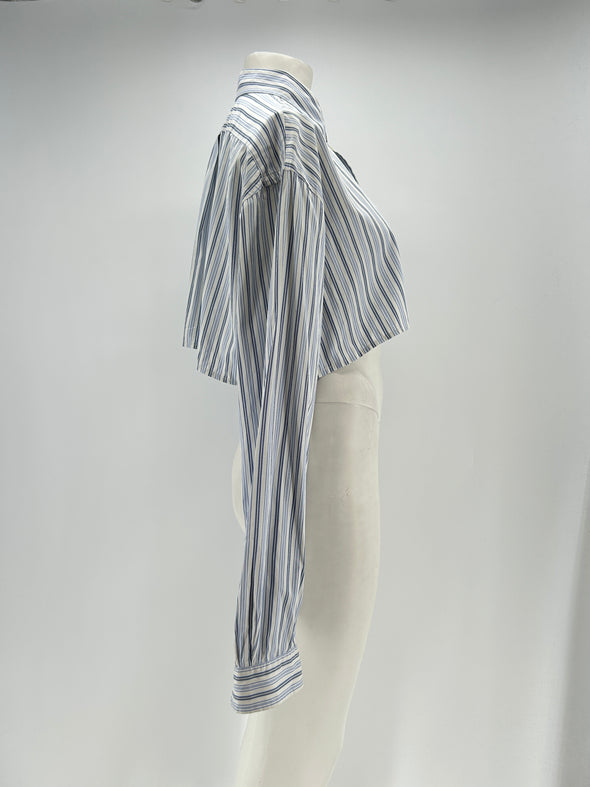 Chemise crop rayée