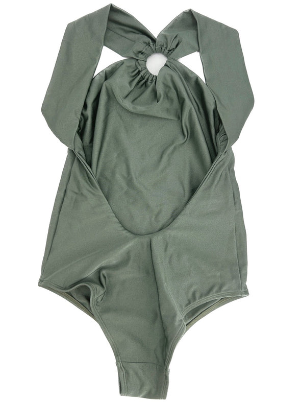 Maillot de bain vert irisé