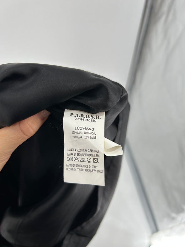 Robe en laine noire