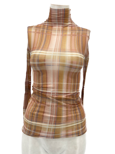 Top col montant en mesh