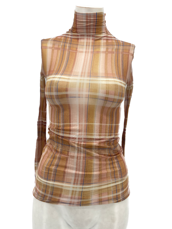 Top col montant en mesh