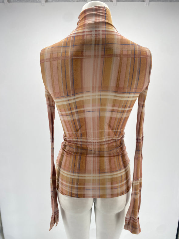 Top col montant en mesh