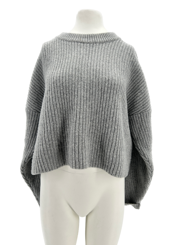 Pull en laine gris