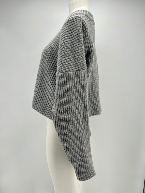 Pull en laine gris