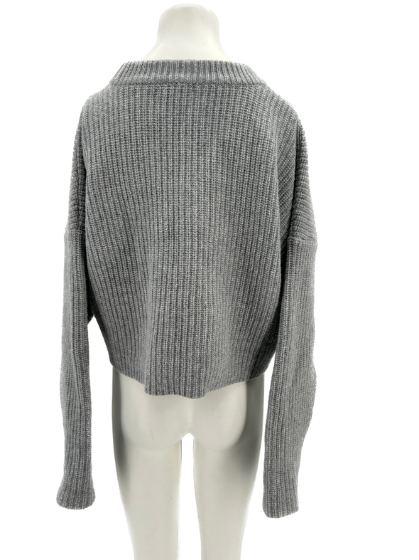 Pull en laine gris